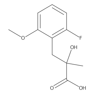 3-(2-Fluoro-6-methoxyphenyl)-2-hydroxy-2-methylpropanoic acid Structure