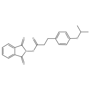 1,3-dioxo-2,3-dihydro-1H-isoindol-2-yl 3-[4-(propan-2-yloxy)phenyl]propanoate结构式