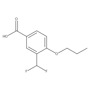 3-(Difluoromethyl)-4-propoxybenzoic acid结构式