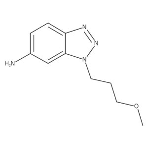 1-(3-methoxypropyl)-1H-1,2,3-benzotriazol-6-amine结构式