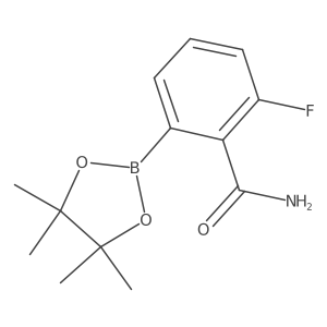 2-Fluoro-6-(4,4,5,5-tetramethyl-1,3,2-dioxaborolan-2-yl)benzamide Structure