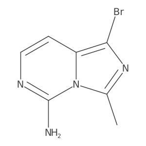 1-Bromo-3-methylimidazo[1,5-c]pyrimidin-5-amine结构式