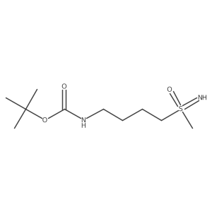 Tert-butyl N-[4-(methylsulfonimidoyl)butyl]carbamate Structure