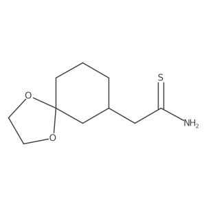 2-{1,4-Dioxaspiro[4.5]decan-7-yl}ethanethioamide结构式