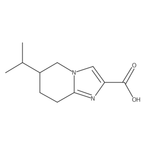 6-Isopropyl-5,6,7,8-tetrahydroimidazo[1,2-a]pyridine-2-carboxylic acid结构式