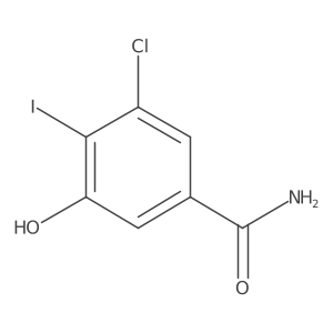 3-Chloro-5-hydroxy-4-iodobenzamide Structure