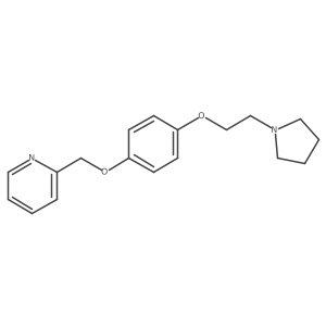 2-[[4-[2-(1-Pyrrolidinyl)ethoxy]phenoxy]methyl]pyridine Structure