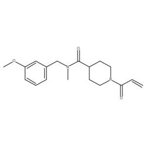 N-[(3-methoxyphenyl)methyl]-N-methyl-1-(prop-2-enoyl)piperidine-4-carboxamide Structure