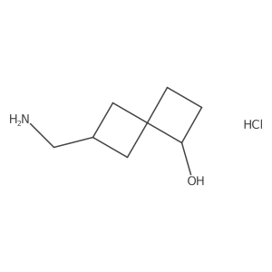 2-(Aminomethyl)spiro[3.3]heptan-7-ol;hydrochloride结构式