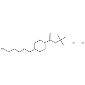4-(5-Aminopentyl)-1-Boc-piperazine 2HCl Structure