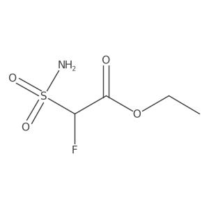 Ethyl 2-fluoro-2-sulfamoylacetate结构式