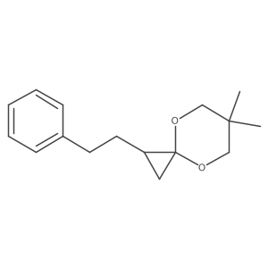 6,6-Dimethyl-1-(2-phenylethyl)-4,8-dioxaspiro[2.5]octane Structure
