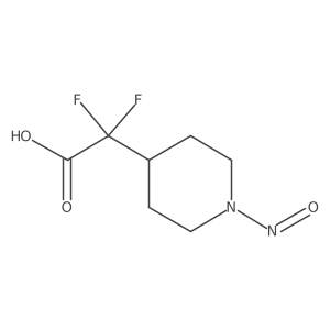2,2-Difluoro-2-(1-nitrosopiperidin-4-yl)acetic acid Structure