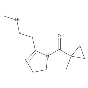 methyl({2-[1-(1-methylcyclopropanecarbonyl)-4,5-dihydro-1H-imidazol-2-yl]ethyl})amine Structure
