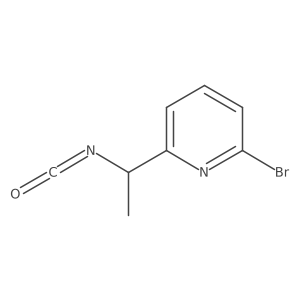 2-Bromo-6-(1-isocyanatoethyl)pyridine Structure