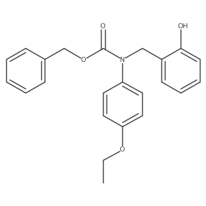 benzyl N-(4-ethoxyphenyl)-N-[(2-hydroxyphenyl)methyl]carbamate结构式