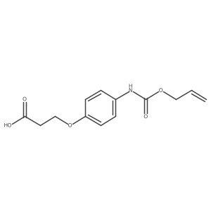 3-(4-{[(Prop-2-en-1-yloxy)carbonyl]amino}phenoxy)propanoic acid结构式