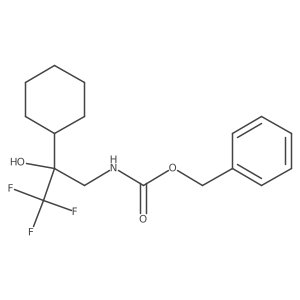 benzyl N-(2-cyclohexyl-3,3,3-trifluoro-2-hydroxypropyl)carbamate Structure