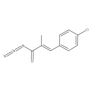 3-(4-Chlorophenyl)-2-methyl-acryloyl azide结构式