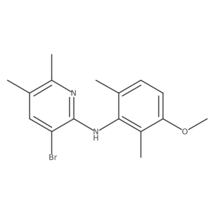 3-Bromo-N-(3-methoxy-2,6-dimethylphenyl)-5,6-dimethyl-2-pyridinamine结构式