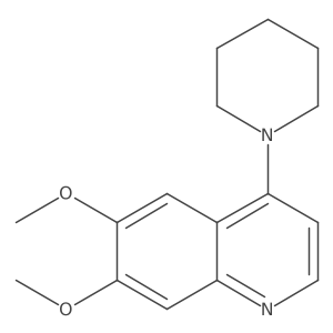 6,7-Dimethoxy-4-(piperidin-1-yl)quinoline结构式