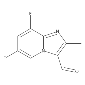 6,8-Difluoro-2-methylimidazo[1,2-a]pyridine-3-carbaldehyde结构式