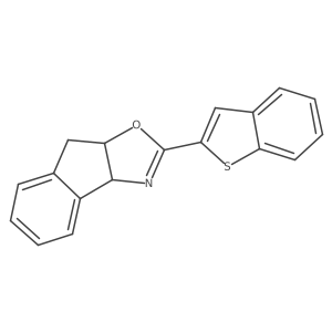 (3aS,8aR)-2-(Benzo[b]thiophen-2-yl)-3a,8a-dihydro-8H-indeno[1,2-d]oxazole Structure