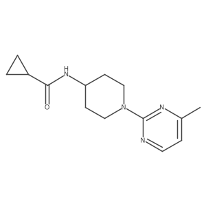 N-[1-(4-methylpyrimidin-2-yl)piperidin-4-yl]cyclopropanecarboxamide结构式
