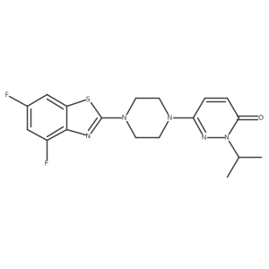 6-[4-(4,6-Difluoro-1,3-benzothiazol-2-yl)piperazin-1-yl]-2-(propan-2-yl)-2,3-dihydropyridazin-3-one Structure