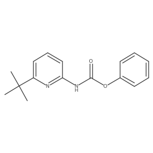 Phenyl N-[6-(1,1-dimethylethyl)-2-pyridinyl]carbamate结构式