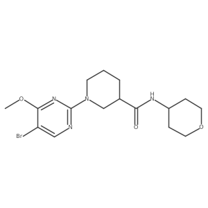 1-(5-bromo-4-methoxypyrimidin-2-yl)-N-(oxan-4-yl)piperidine-3-carboxamide Structure