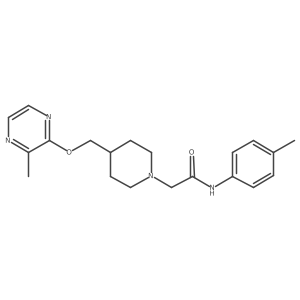 N-(4-methylphenyl)-2-(4-{[(3-methylpyrazin-2-yl)oxy]methyl}piperidin-1-yl)acetamide Structure