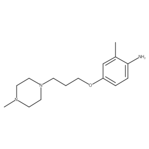 Cc1cc(OCCCN2CCN(C)CC2)ccc1N结构式