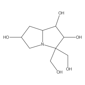 (1R,2S,6R,7AR)-3,3-bis(hydroxymethyl)hexahydro-1H-pyrrolizine-1,2,6-triol Structure
