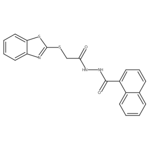 1-Naphthalenecarboxylic acid, 2-[2-(2-benzothiazolylthio)acetyl]hydrazide结构式
