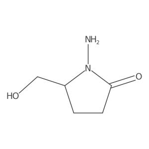1-Amino-5-(hydroxymethyl)pyrrolidin-2-one Structure