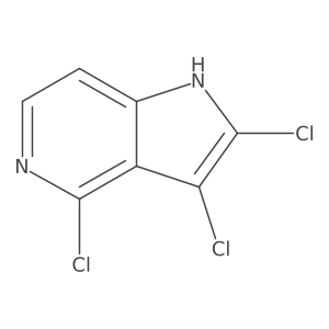 2,3,4-trichloro-1H-pyrrolo[3,2-c]pyridine结构式