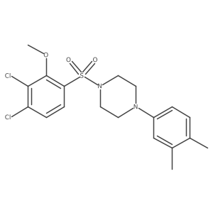 1-(3,4-Dichloro-2-methoxybenzenesulfonyl)-4-(3,4-dimethylphenyl)piperazine Structure