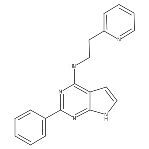 2-phenyl-N-(2-pyridin-2-ylethyl)-7H-pyrrolo[2,3-d]pyrimidin-4-amine Structure