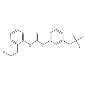 1-[2-(2-Hydroxy-ethyl)-phenyl]-3-(3-trifluoromethoxy-phenyl)-urea结构式