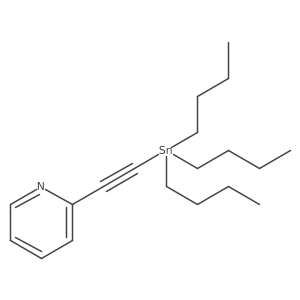 2-Tributylstannanylethynyl-pyridine结构式