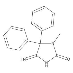 4-Amino-1,5-dihydro-1-methyl-5,5-diphenyl-2H-imidazol-2-one Structure