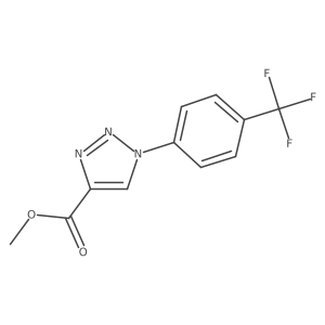 methyl 1-[4-(trifluoromethyl)phenyl]-1H-1,2,3-triazole-4-carboxylate Structure