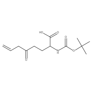 (S)-2-((tert-Butoxycarbonyl)amino)-5-oxooct-7-enoic acid Structure