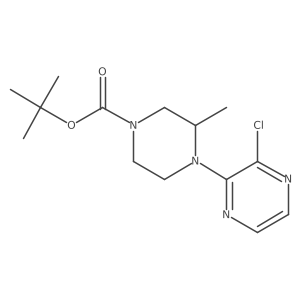 Tert-butyl 4-(3-chloropyrazin-2-yl)-3-methylpiperazine-1-carboxylate Structure