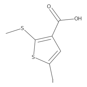 5-Iodo-2-(methylthio)thiophene-3-carboxylic acid Structure