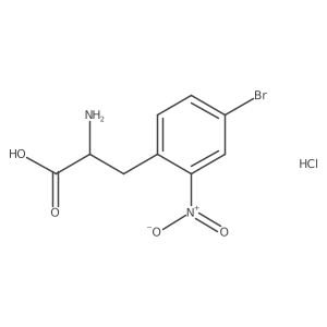 2-Amino-3-(4-bromo-2-nitrophenyl)propanoicacidhydrochloride结构式