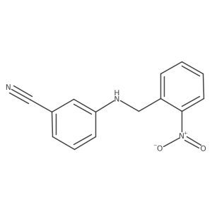 3-[(2-Nitrophenyl)methylamino]benzonitrile结构式