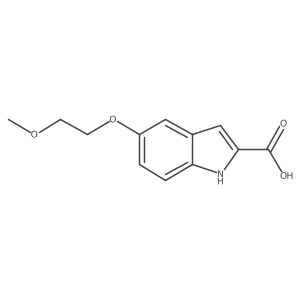 5-(2-methoxyethoxy)-1H-indole-2-carboxylic acid结构式