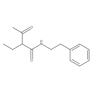 2-Ethyl-3-oxo-N-(2-phenylethyl)butanamide Structure